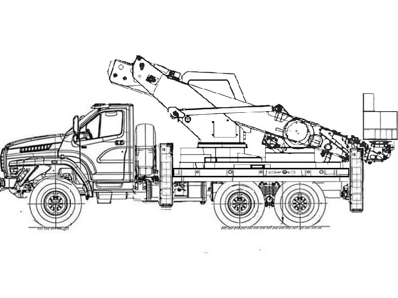 Автовышка Hansin HS3870 38 м на базе УРАЛ-4320 NEXT