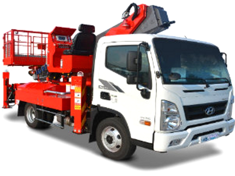 Автовышка Hansin HS260 26 м на базе Hyundai Mighty EX9