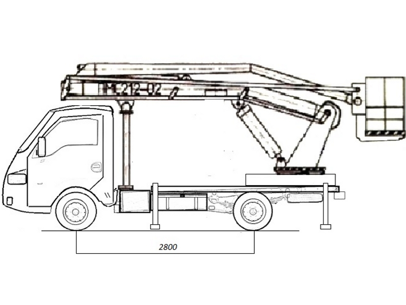 Автовышка ПМС-212-02 12 м на базе Dongfeng Captain-T