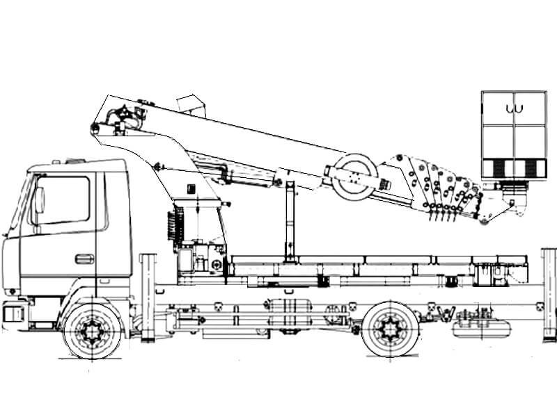 Автовышка Dasan DS-280 28 м на базе МАЗ-4371