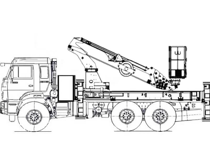 Автовышка Dasan DS-220 21,3 м на базе КАМАЗ-43118