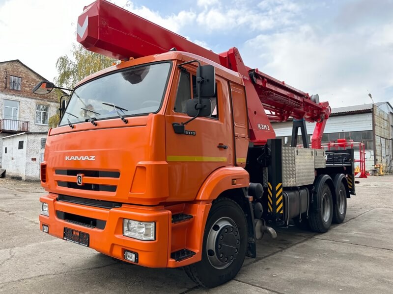 Автовышка КЭМЗ ТКА-37 37 м на базе КАМАЗ-65115