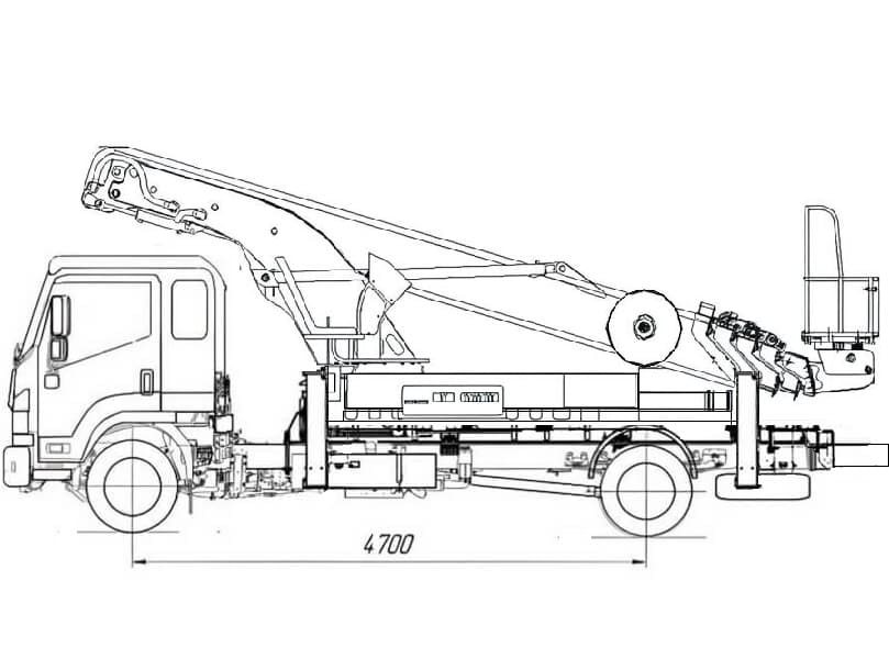Автовышка Hansin HS2750 28 м на базе JAC N120