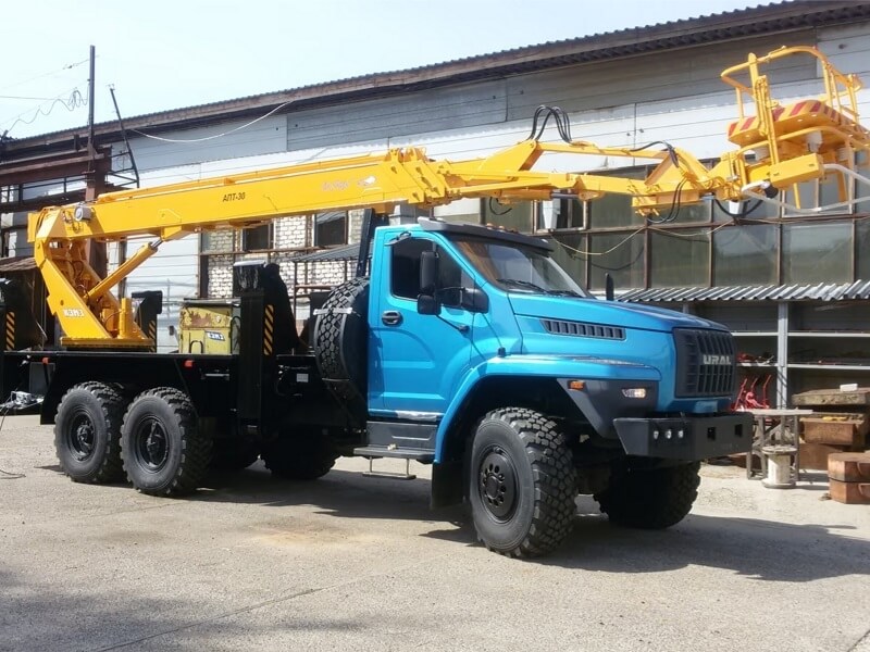 Автовышка КЭМЗ АПТ-30 30 м на базе УРАЛ-4320 NEXT