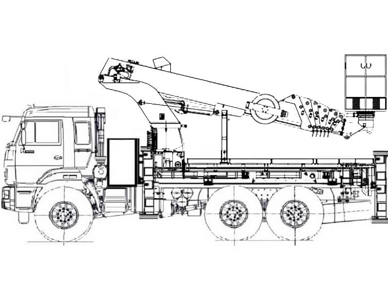 Автовышка Dasan DS-280 28 м на базе КАМАЗ-43118