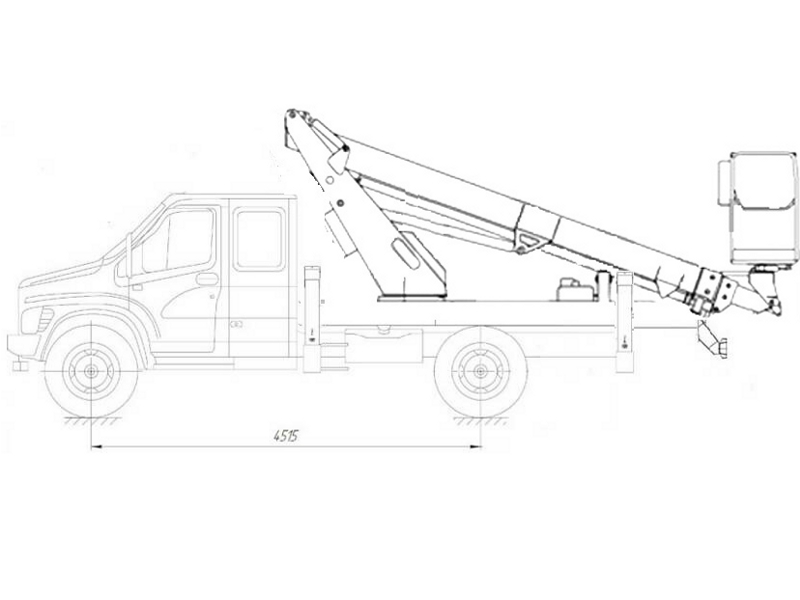 Автовышка ВС-18Т CТE 18 м на базе ГАЗ Садко NEXT (ГАЗ-С42R33)