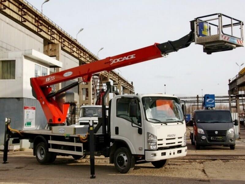 Автовышка Socage T322 22 м на базе ISUZU ELF