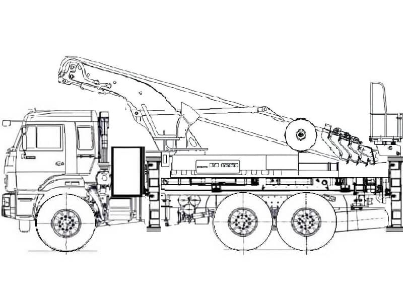Автовышка Hansin HS2750 28 м на базе КАМАЗ-43118