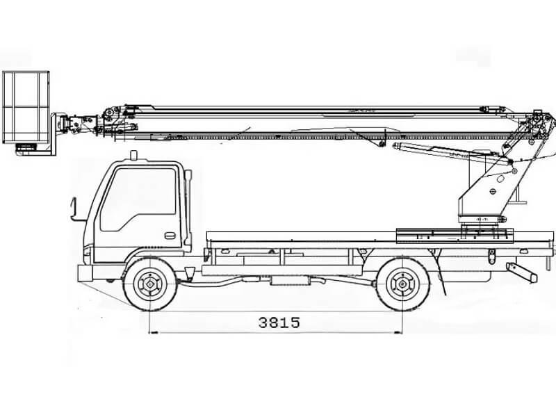 Автовышка Novas SJ-22 22 м на базе Isuzu NQR 75