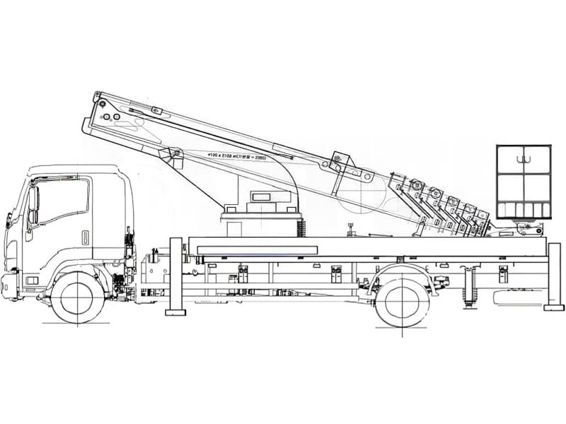 Автовышка Hansin HS3570 35 м на базе Isuzu Forward