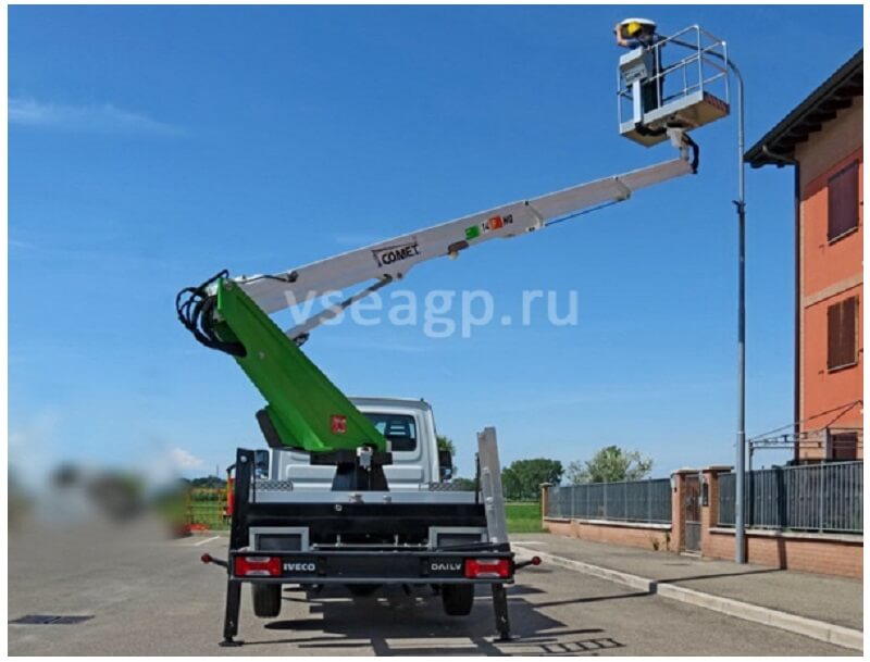 Автовышка Comet 14-9 14 м на базе Iveco Daily