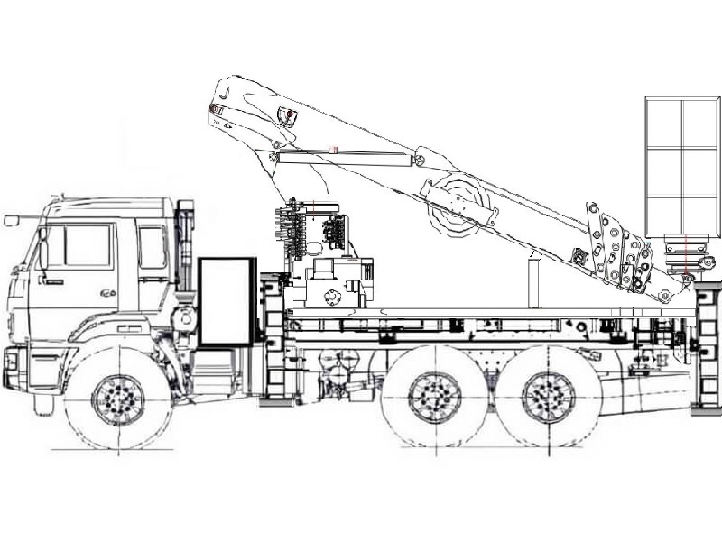 Автовышка Dasan CT-190L 19 м на базе КАМАЗ-43118