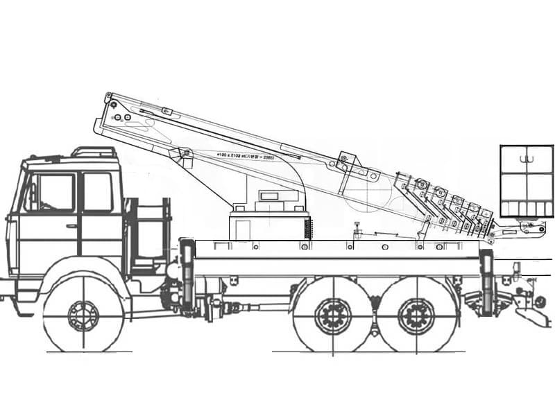 Автовышка Hansin HS3570 35 м на базе МАЗ-6317
