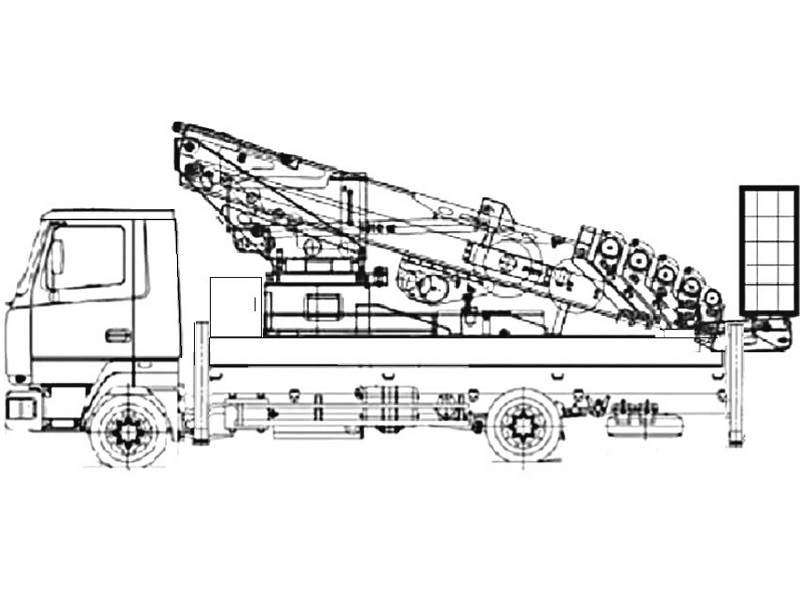 Автовышка Novas 250 25 м на базе МАЗ-4371