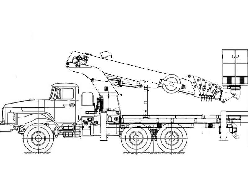 Автовышка Dasan DS-280 28 м на базе УРАЛ-4320