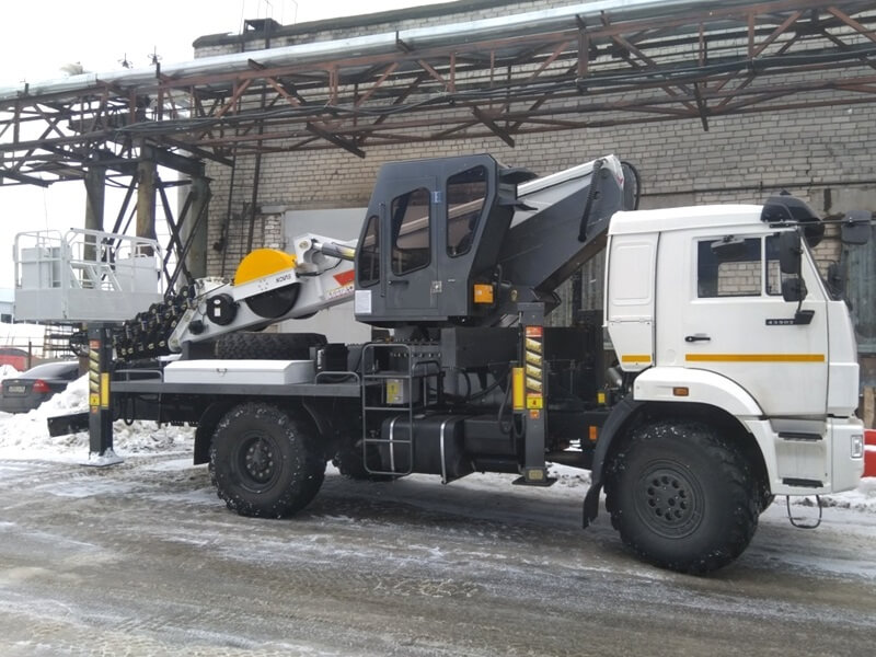 Автовышка Novas 350 37 м на базе КАМАЗ-43502