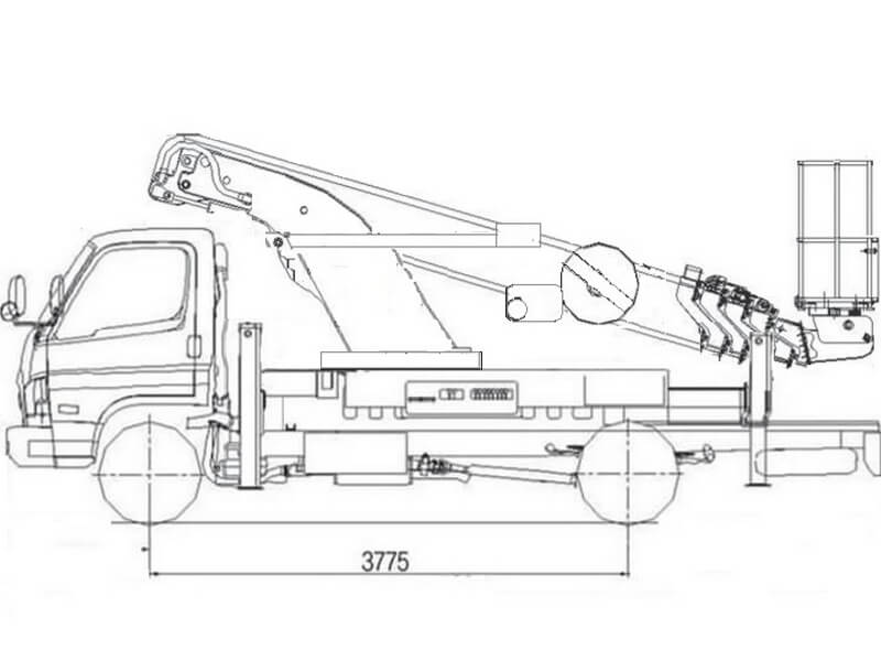 Автовышка Novas 210 21 м на базе Hyundai HD78