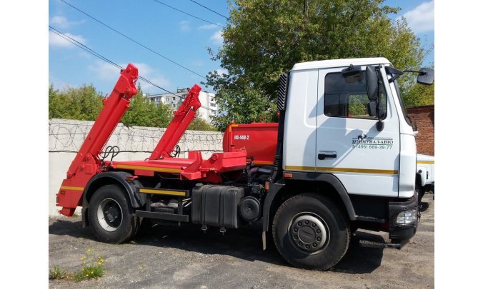Мусоровоз МАЗ КО-450-10Т с телескопической стрелой