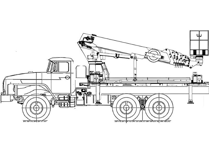 Автовышка Dasan DS-300 30 м на базе УРАЛ-4320