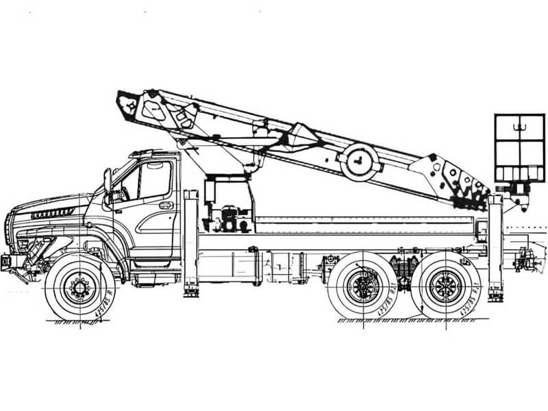 Автовышка Dasan DS-350 34,6 м на базе УРАЛ-4320 NEXT
