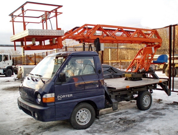 Автовышка ПСС-131.12 12 м на базе Hyundai Porter