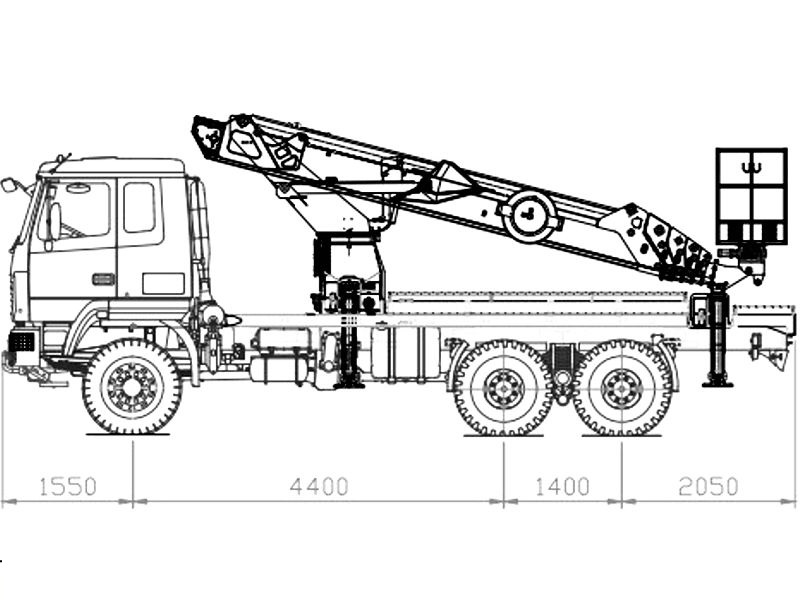 Автовышка Dasan DS-350 34,6 м на базе МАЗ-6318