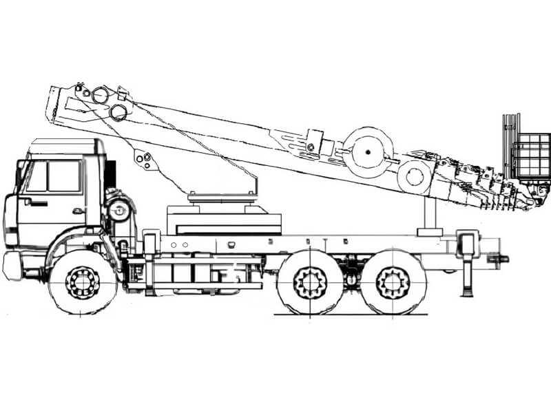 Автовышка Dasan DS-460 46 м на базе КАМАЗ-65115