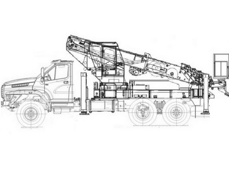 Автовышка Novas 350 37 м на базе УРАЛ-4320 NEXT