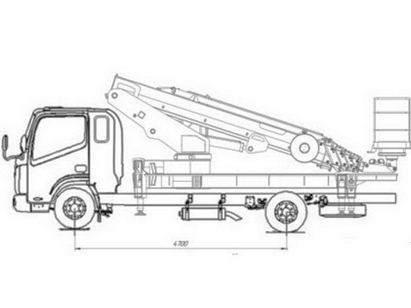 Автовышка ВИПО-28-01 28 м на базе JAC N120