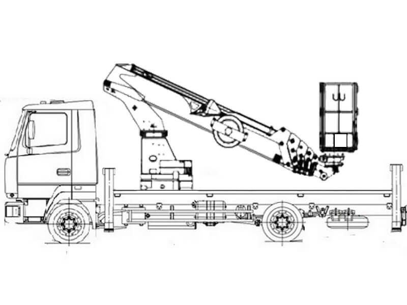 Автовышка Dasan DS-220 21,3 м на базе МАЗ-4371