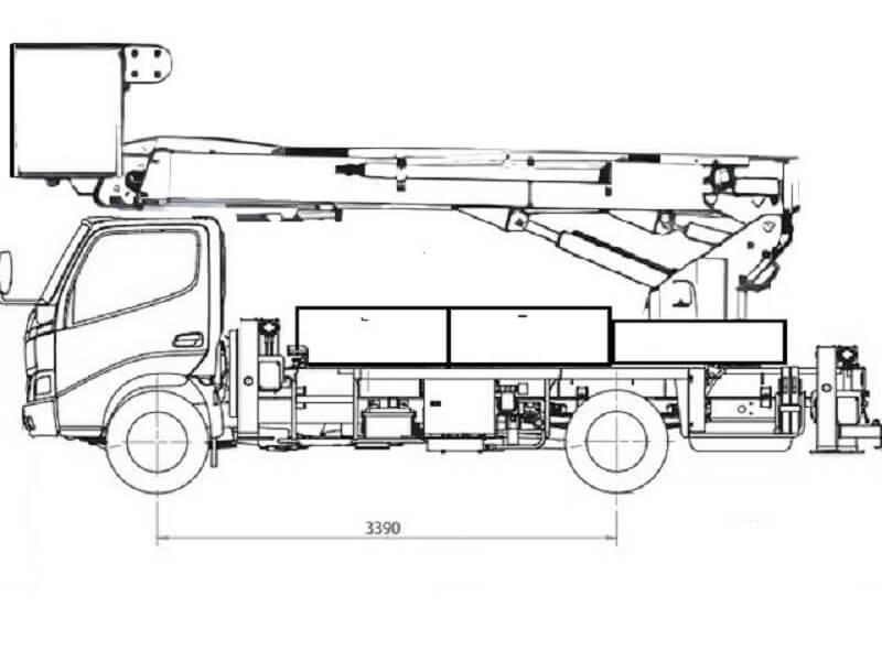 Автовышка AICHI SH17BFS 17 м на базе Isuzu Elf