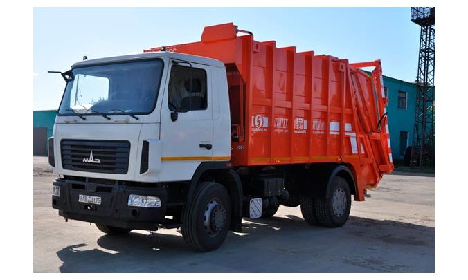 Мусоровоз МАЗ с порт. погрузчиком МК-3542-03