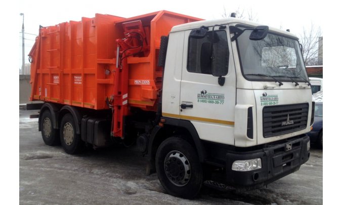 Мусоровоз МАЗ с боковой загрузкой МК-3553-10 (повыш.производительности)