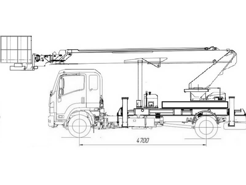 Автовышка Novas SJ-28 28 м на базе JAC N120