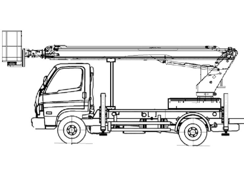 Автовышка Novas SJ-22 22 м на базе JAC N75