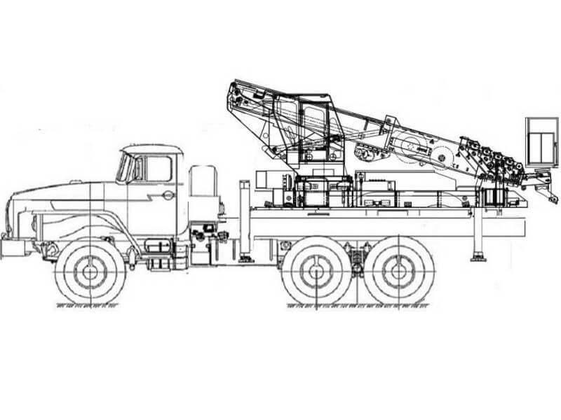 Автовышка Novas 350 37 м на базе УРАЛ-4320