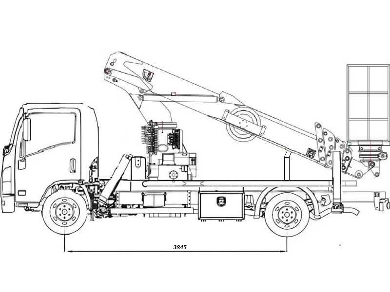 Автовышка Dasan CT-190L 19 м на базе JAC N80