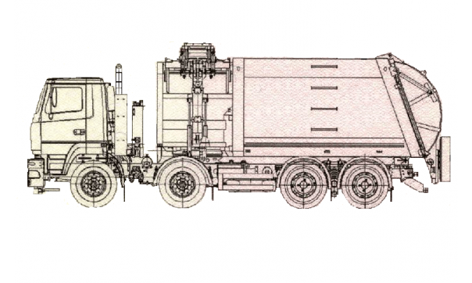 Мусоровоз МАЗ МК-3555-14