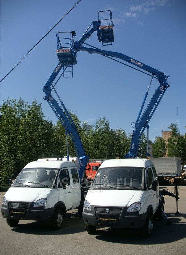 0001 Автовышка ПМС-212-02 12 на базе ГАЗ-33027