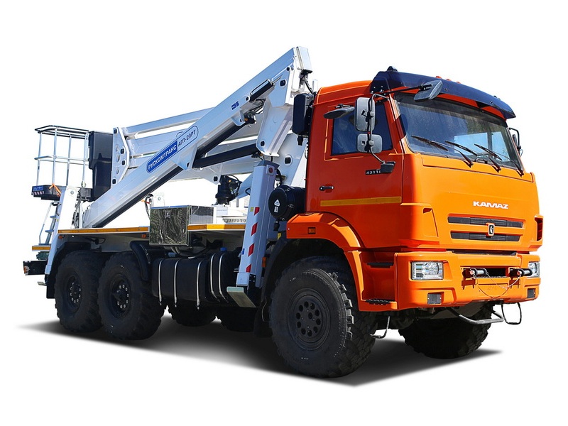 Автовышка АГП-29РТ 29 м на шасси КАМАЗ-43118