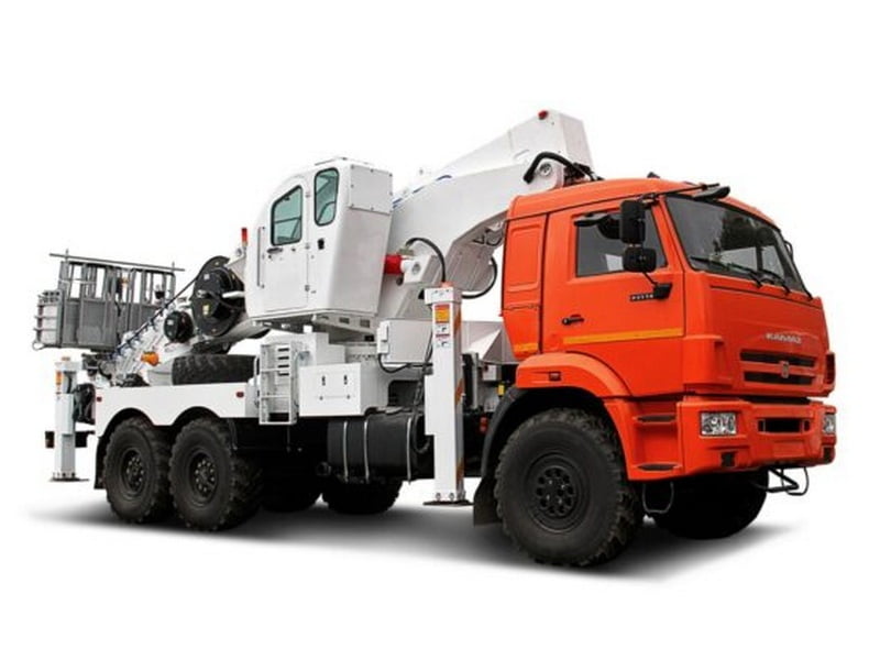 Автовышка АГП-45Т 45 м на шасси Камаз 43118