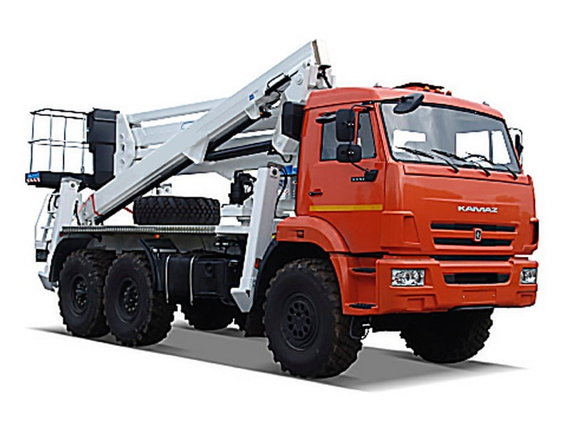 Автовышка АГП-29РТ 29 м на базе КАМАЗ-5350