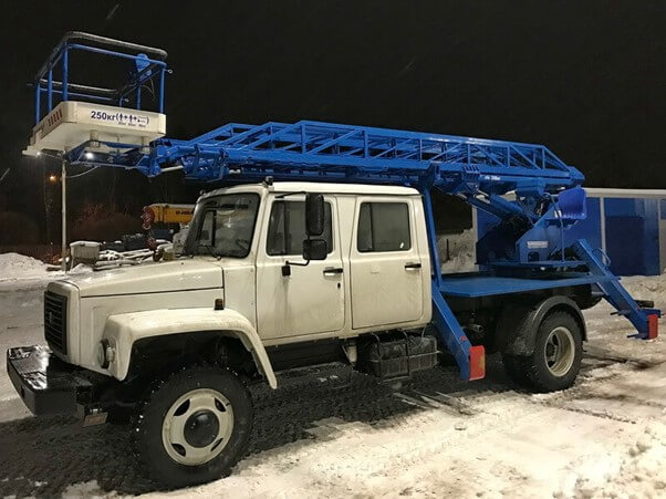 0002 Автовышка ВИПО-18-01 решётка на базе ГАЗ-33086 ДК 