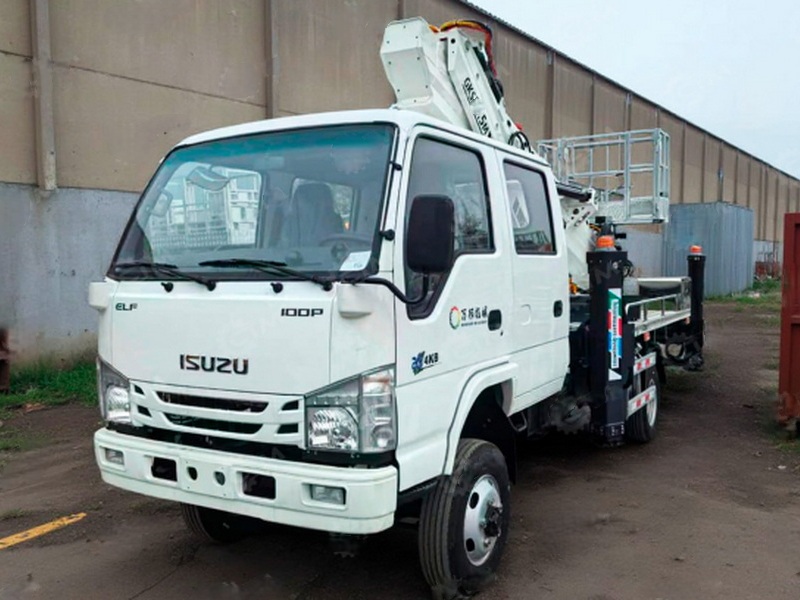 Автовышка VIGRUS GKS20 20 м сдвоенная кабина на шасси ISUZU Elf